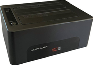 Dok stacion për disk LC-Power LC-DOCK-U3-V, USB 3.2 Gen 1, për HDD dhe SSD, i zi