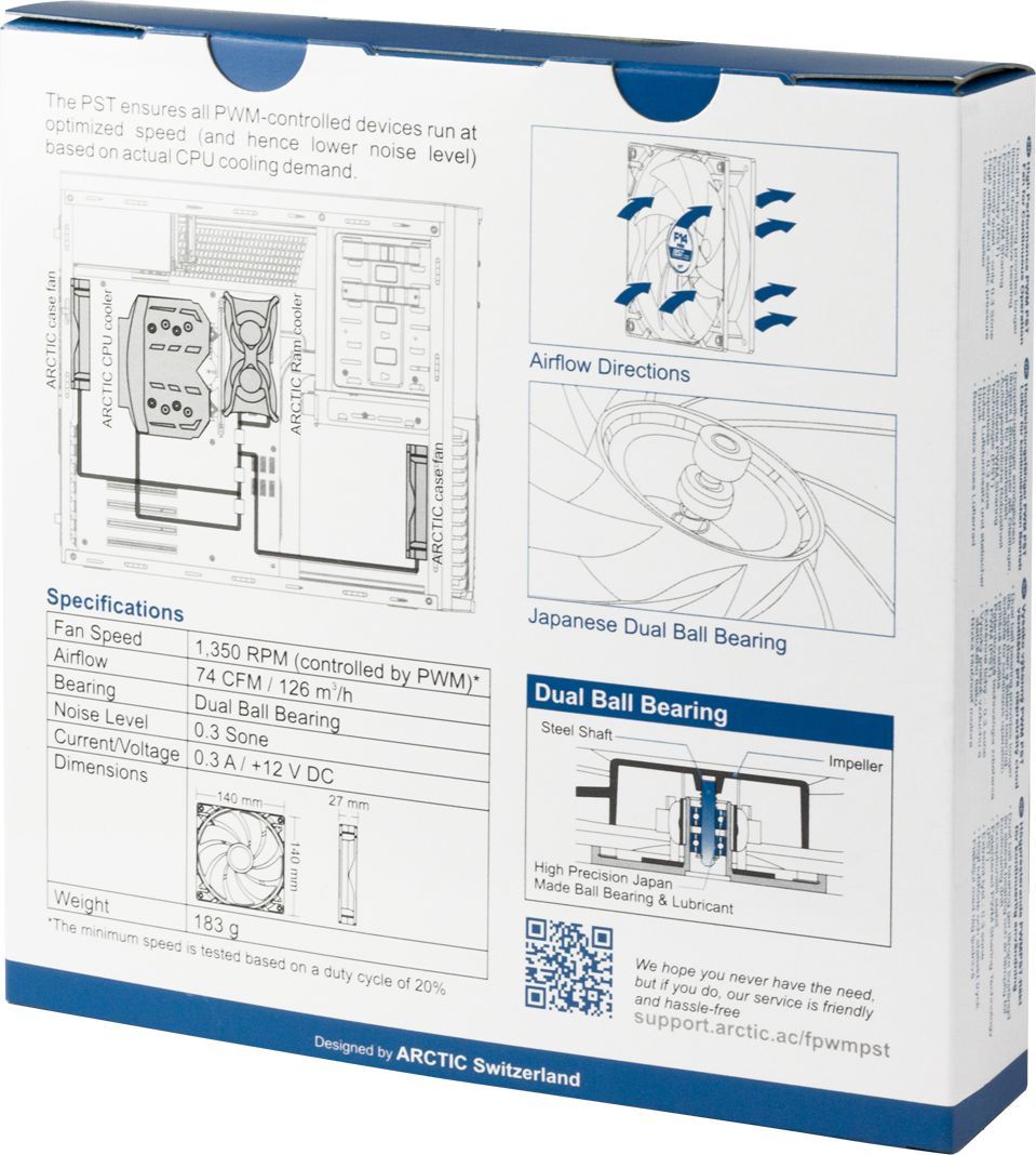 Ftohës Arctic F14 PWM PST CO (ACFAN00080A), 140 mm