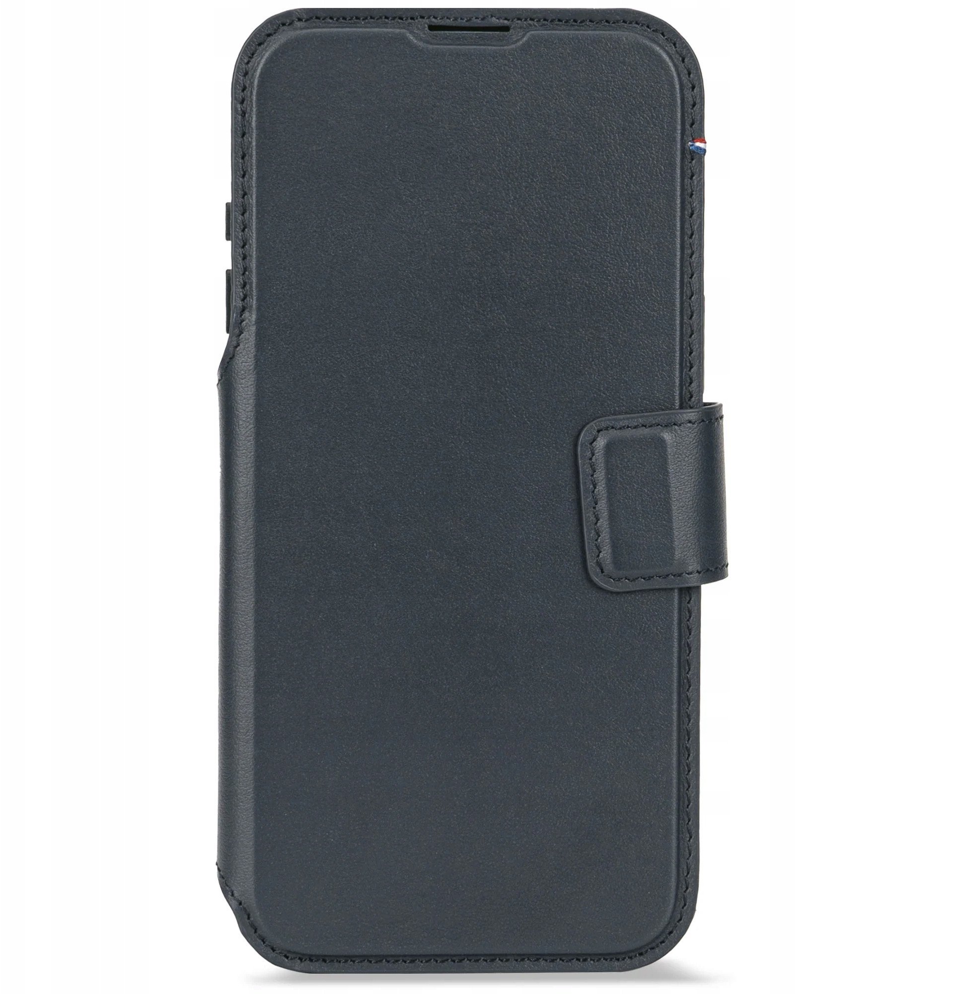Mbështjellëse folio Decoded për iPhone 17 Pro, lëkurë natyrale, me xhepa kartelash, blu