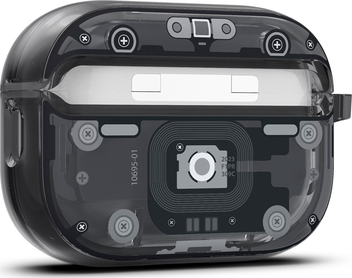 Mbështjellës për Apple AirPods Pro 2 Spigen Ultra Hybrid, e zezë