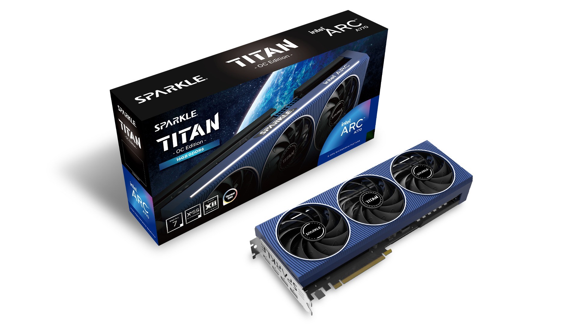 Графичка картичка SPARKLE Intel Arc A770 TITAN, 16GB, GDDR6, 2300MHz, црна