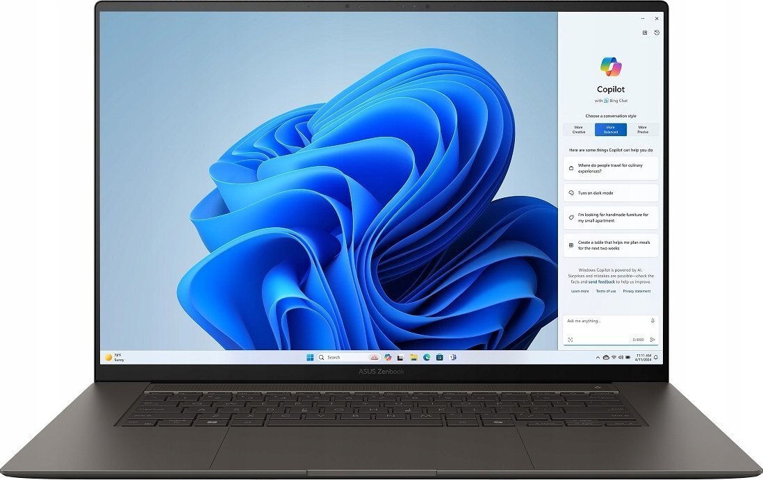 Laptop ASUS Zenbook S 16 UM5606, 16", AMD Ryzen AI 7 350, 24GB RAM, 1TB SSD, AMD Radeon 860M, i zi
