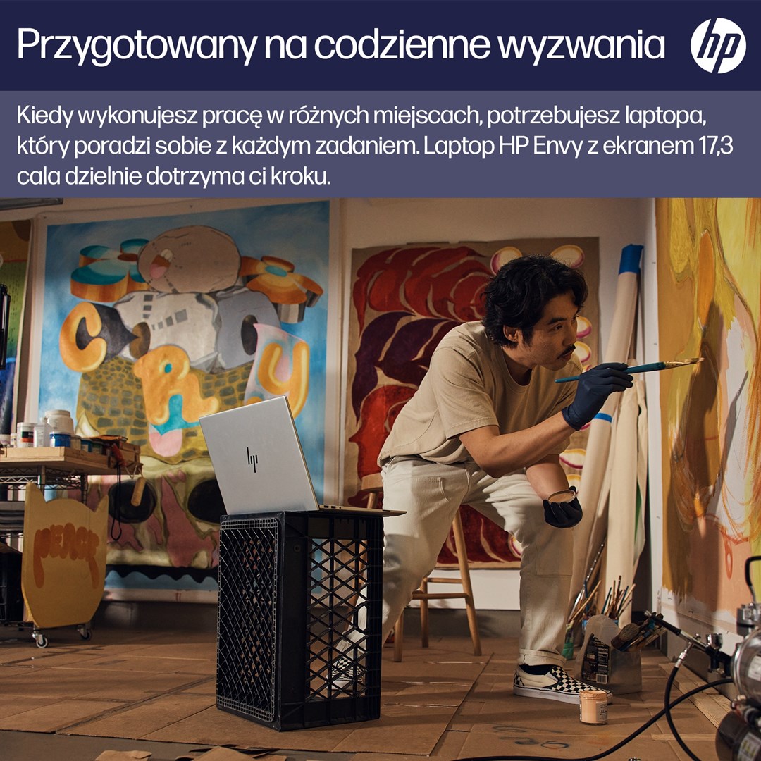 Laptop HP ENVY, 17.3", Intel Core i5 13500H, 16GB RAM, 512GB SSD, i argjendtë