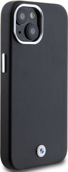 Mbulesë telefoni BMW Signature Wrapped Metal, MagSafe, për iPhone 15 Plus 14 Plus, e zezë