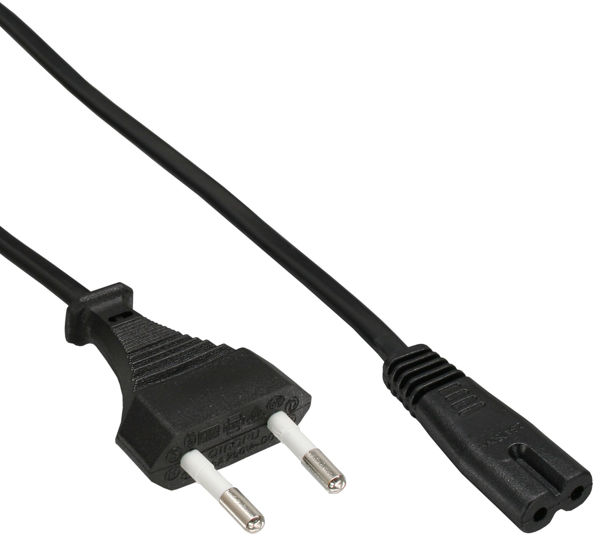 Kabllo rryme InLine Type C Euro, 3m, paketim 45 copë, e zezë