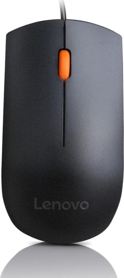 Maus Lenovo 300, me kabllo, USB, i zi