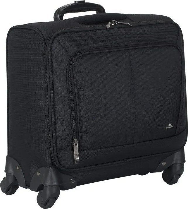 Çantë shpine RivaCase Tegel 8481, 15.6", me rrota, e zezë