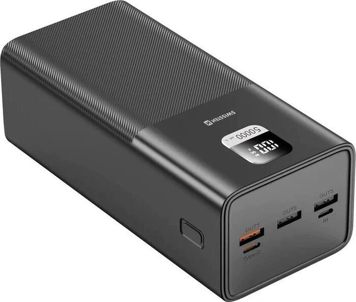 Powerbank Swissten Power Line, 50000 mAh, 100W Power Delivery, i zi