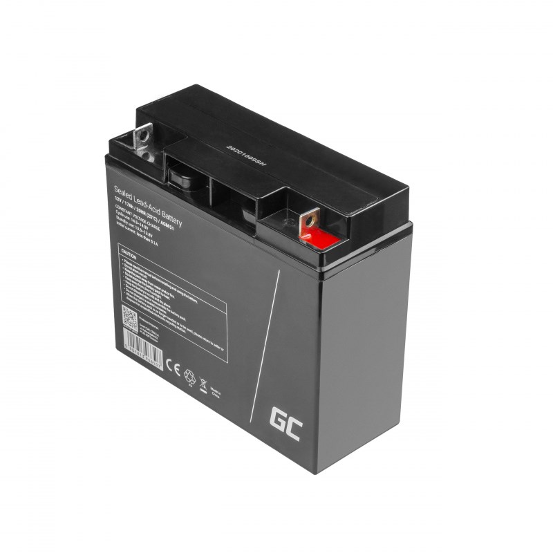 Bateri AGM Green Cell AGM51, 12V, 17Ah, e zezë