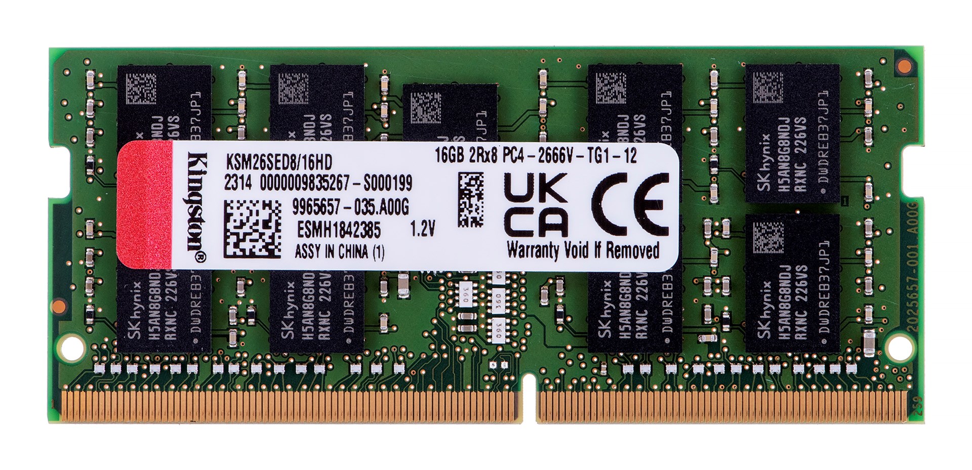 Memorie RAM Kingston, 16GB, DDR4 SO-DIMM, 2666MHz