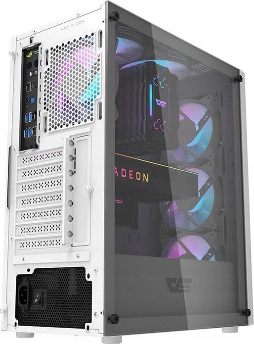Kasë Darkflash DK352 Mesh ARGB, e bardhë, Midi Tower