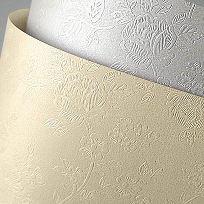 Letër dekorative Argo Floral Diamond, A4, 220g, e bardhë, 20 fletë