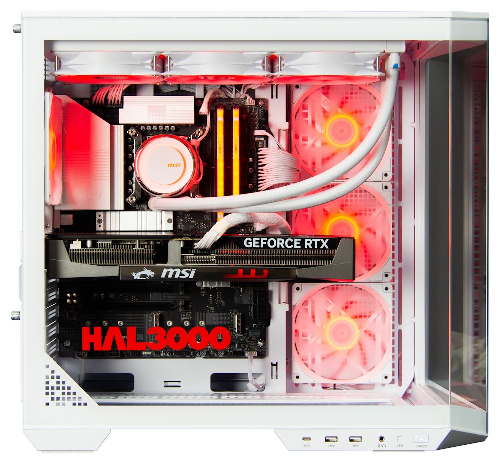 Kompjuter HAL3000 Master Gamer Ultimate-K 5080 (15th gen), Intel Core Ultra 7 265KF, NVIDIA GeForce RTX 5080, 32GB RAM, 2TB SSD, i bardhë