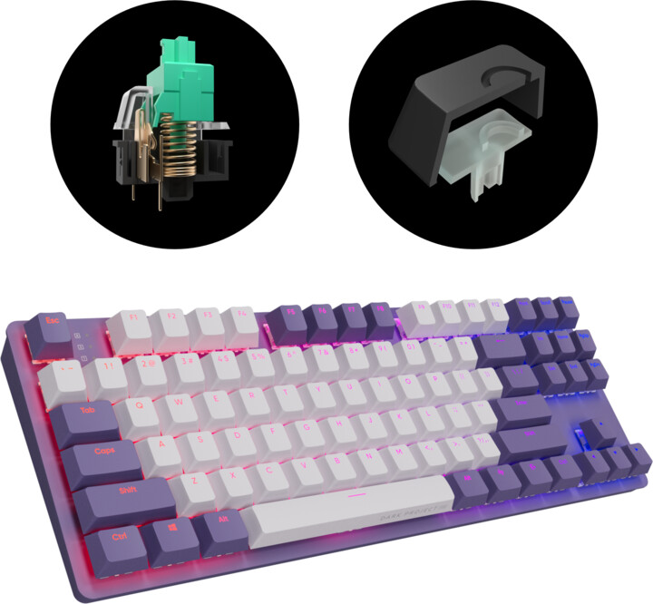 Тастатура Dark Project One KD87A, G3MS Sapphire, US