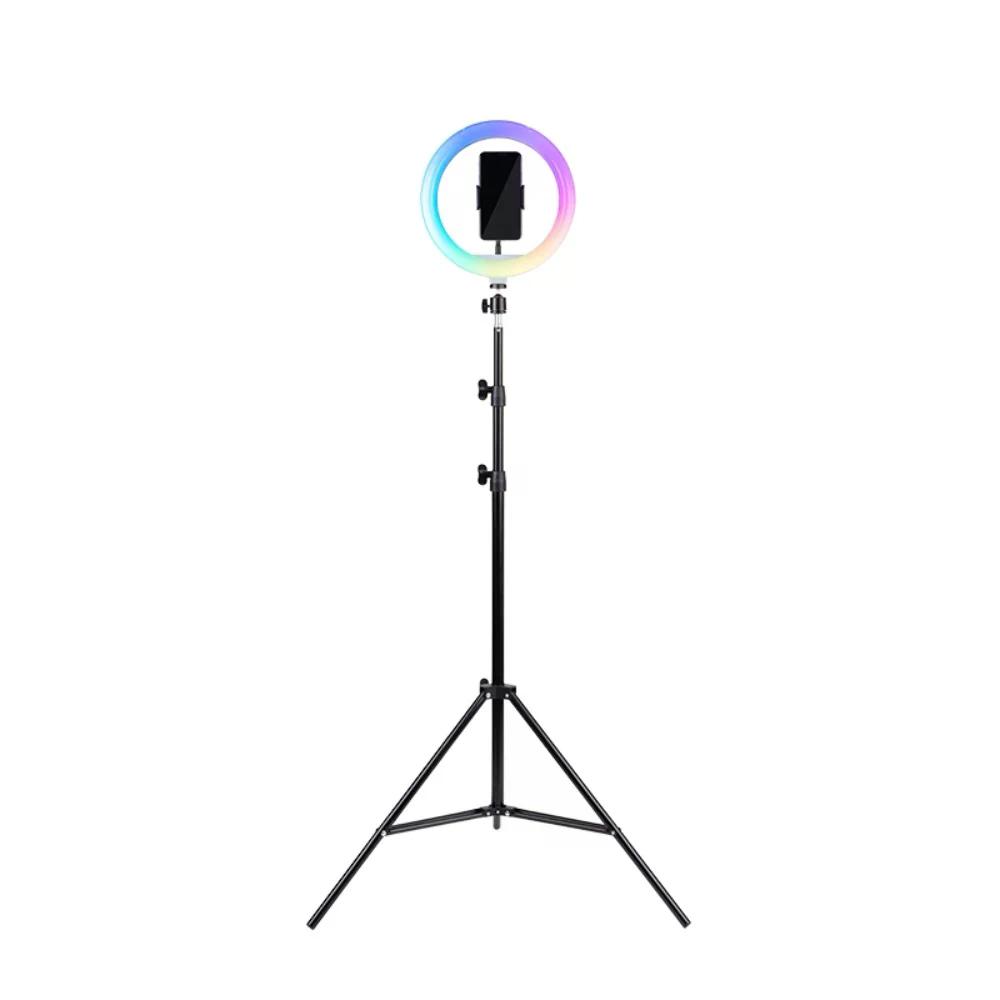 HAVIT Tripod RGB Ring Light 2n1 72-210cm ST7026 Black