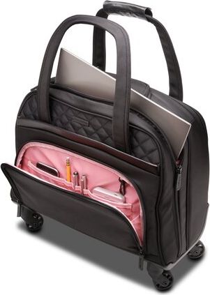 Бизнис чанта Kensington Contour 2.0 Executive Balance K60380WW, 15.6\", со спинер тркала, црна