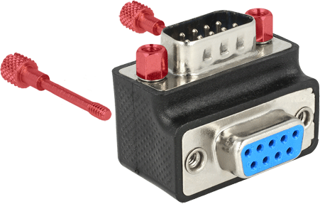 Përshtatës Delock DB-9 - DB-9 (65593), i zi