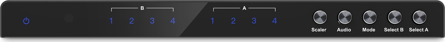 Ndarës HDMI Digitus 4x2 Matrix Multi Viewer, 4K 30Hz, i zi