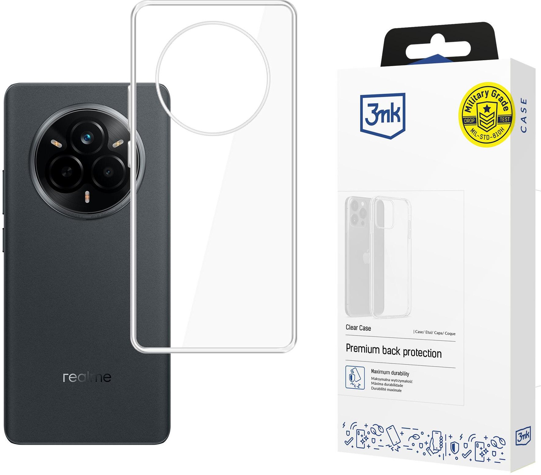 Mbështjellëse 3MK Clear Case për Realme 14 Pro 5G, TPU, transparente