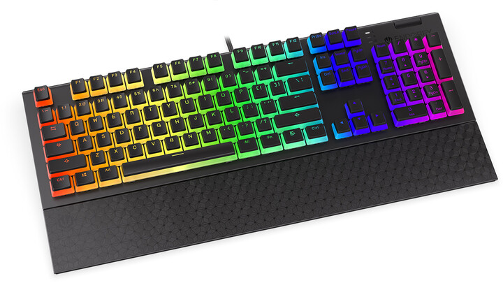 Tastierë Endorfy Omnis Pudding Brown, Kailh Brown, US, e zezë