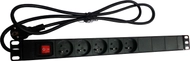 Shirit rryme Alantec PZ051U, 19", 5 presa, 230V, kabllo 1.8m