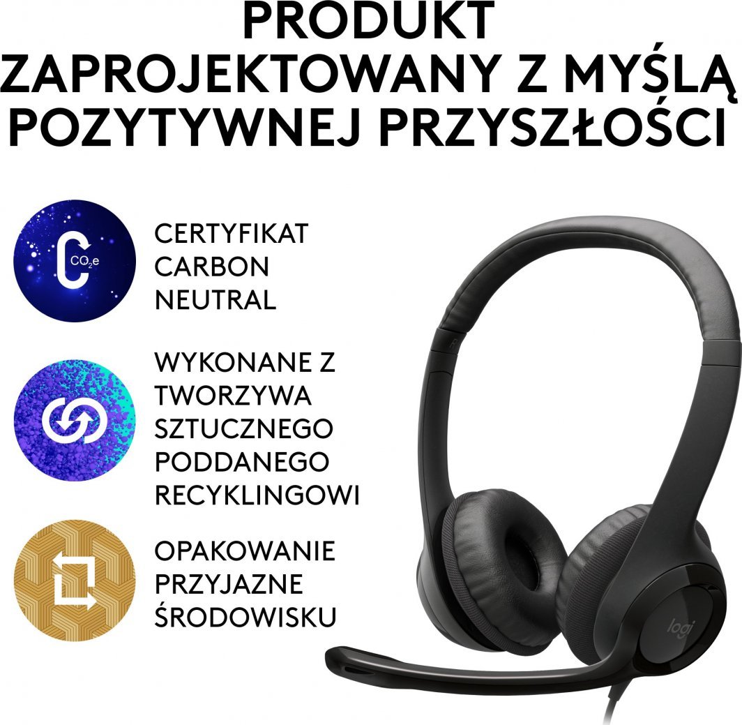 Слушалки Logitech H390