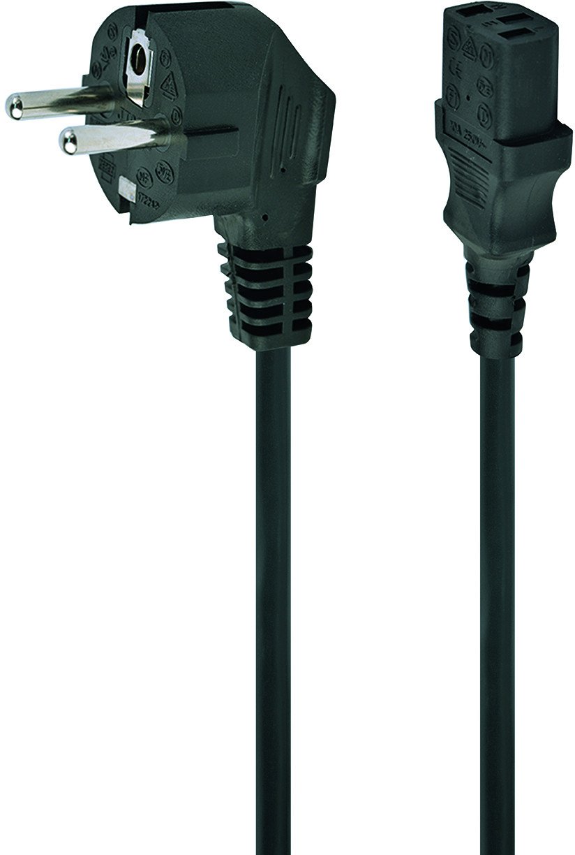 Kabllo rryme Gembird Power Cable C13, 1m, prizë Schuko, e zezë