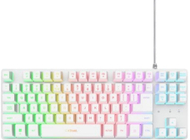 Гејминг тастатура Trust GXT 833W Thado TKL, USB, со осветлување, бела