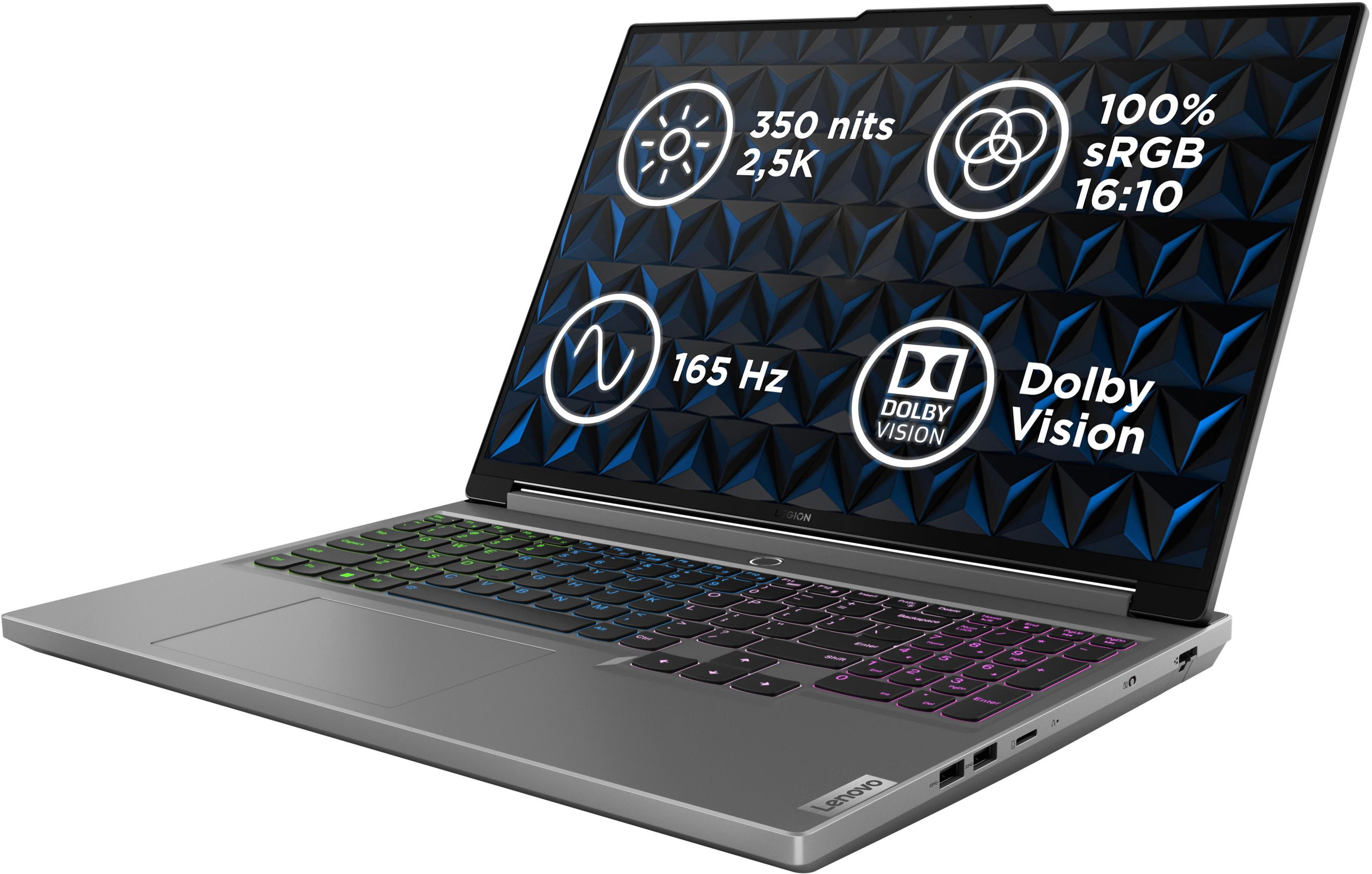 Laptop Lenovo Legion 5 16IRX9, 16" 165 Hz, Intel Core i7 14650HX, 16 GB RAM, 1 TB SSD, NVIDIA GeForce RTX 4060, i hirtë