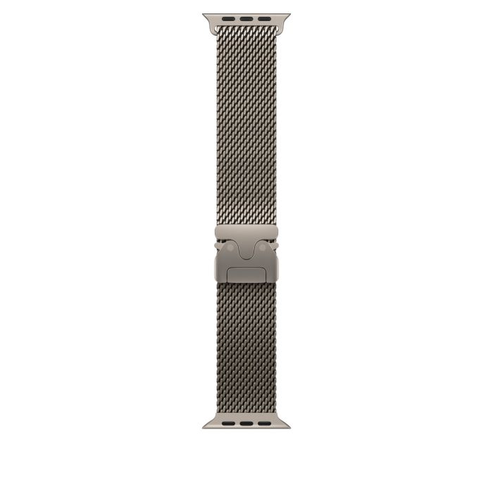 Apple Watch 49mm Natural Titanium Milanese Loop, Large