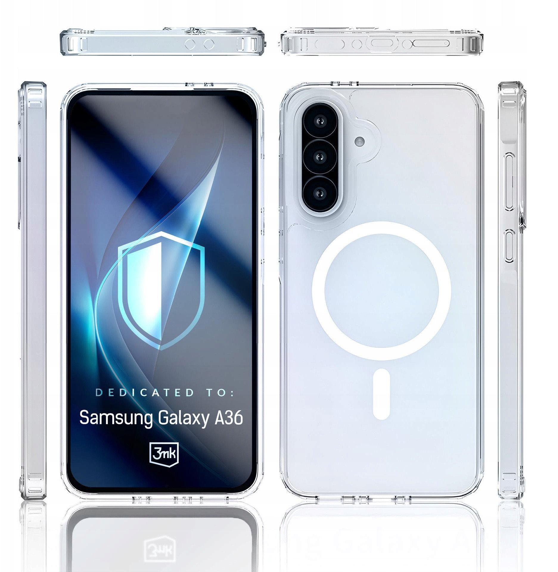 Futrollë 3MK Armor MagCase për Samsung Galaxy A36, magnetike, transparente