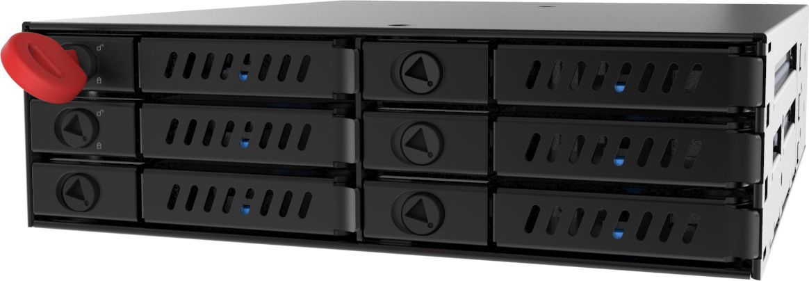 Bay për SSD HDD Chieftec CMR-625, 6x 2.5", SATA, i zi