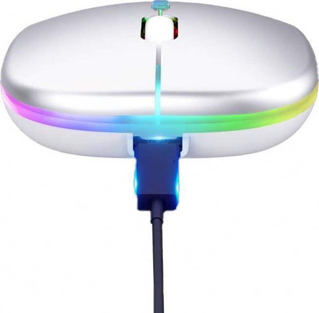 Maus wireless AK211C, RGB, Bluetooth 2.4GHz, rose gold
