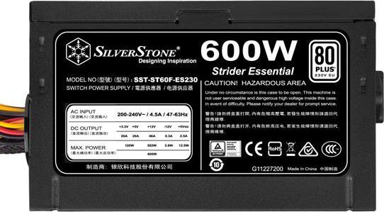 Burim energjie SilverStone Strider SST-ST60F-ES230 ATX, 600W