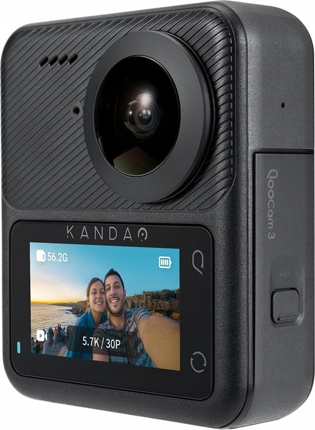 Kamerë aksion Kandao QooCam 3 360°, Travel Combo, e zezë