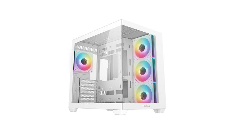 Kuti kompjuteri DeepCool CG530 4F WH, MIDI Tower, ARGB, e bardhë