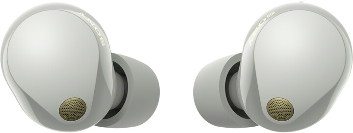 Dëgjuese Sony Noise Canceling WF-1000XM5, të argjendta