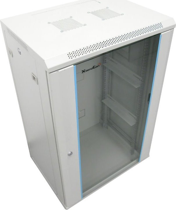 Kabinet rack XtendLan 19" 22U, 600x600 mm, kapacitet 60 kg, gri