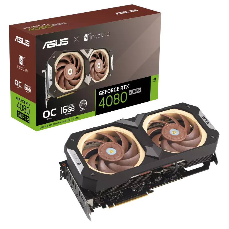 Kartelë grafike ASUS GeForce RTX 4080 SUPER Noctua OC, 16GB GDDR6x