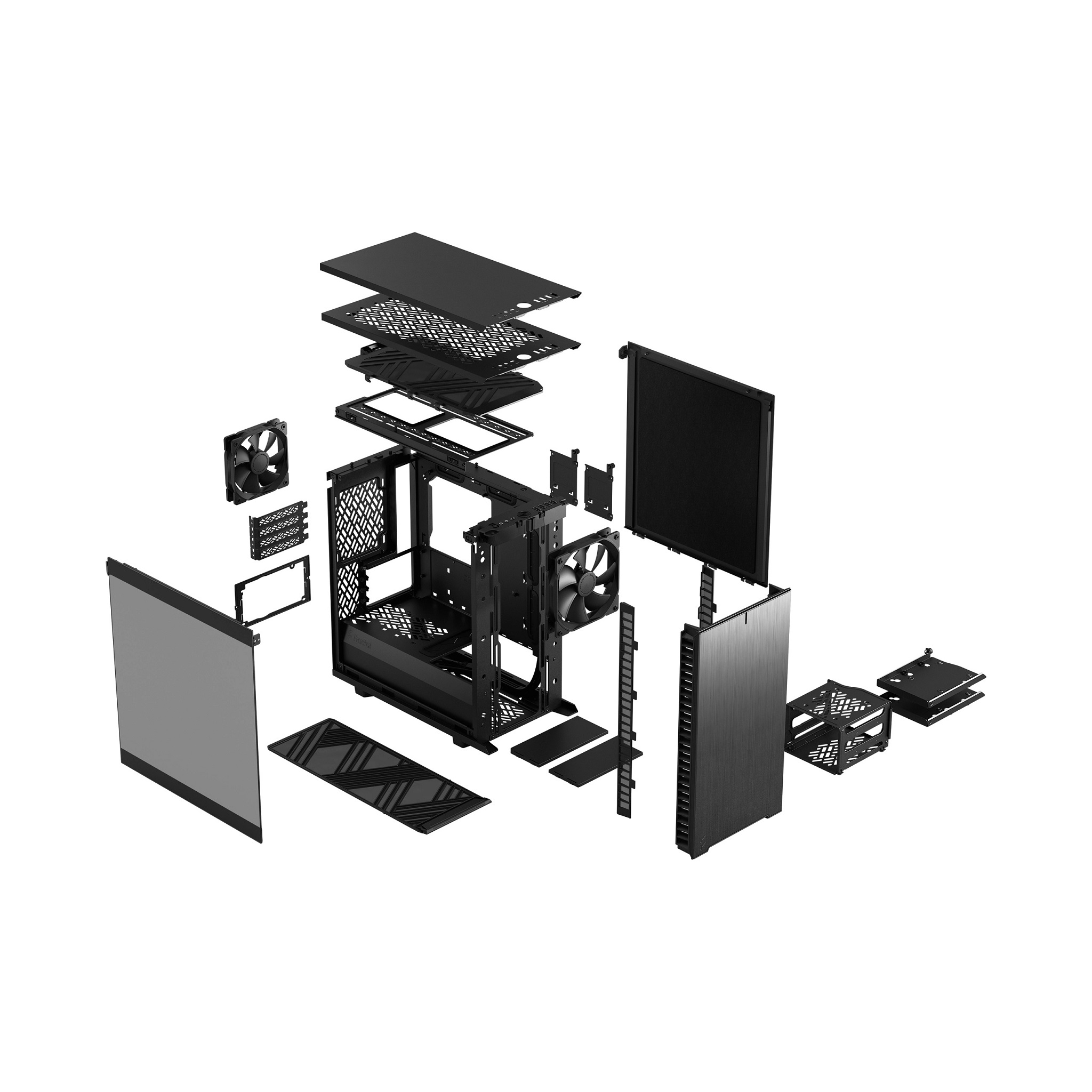Kasë për PC Fractal Design Define 7, e zezë