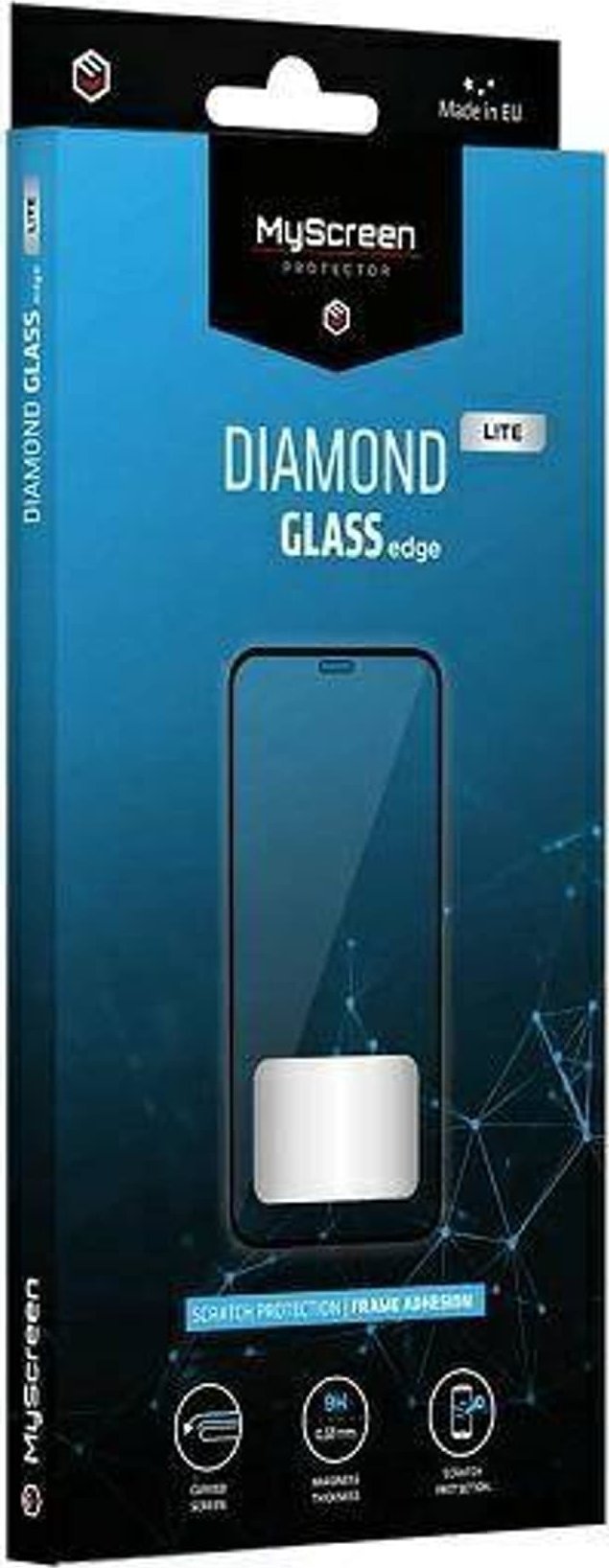 Xham mbrojtës MS Diamond Glass Edge Lite FG për Oppo Reno7 Lite 5G 8 Lite 5G, 9H, i zi