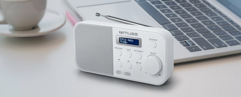 Radio kompakte Muse M-109 DBW, portative, e bardhë