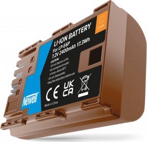 Bateri Newell LP-E6P për Canon, USB C karikim i integruar, e zezë