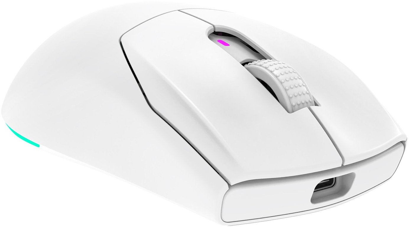 Mаус гејминг Rampage PROTE M5 PRO, безжичен, 26000 DPI, RGB, бел