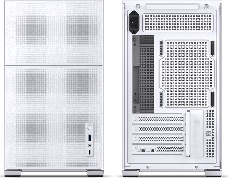 Kase kompjuteri Jonsbo D31 Mesh, Micro ATX, panel xhami, e bardhë