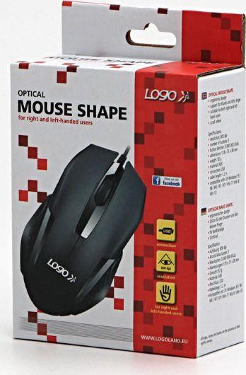 Maus Logo Shape, me kabllo, USB, i zi