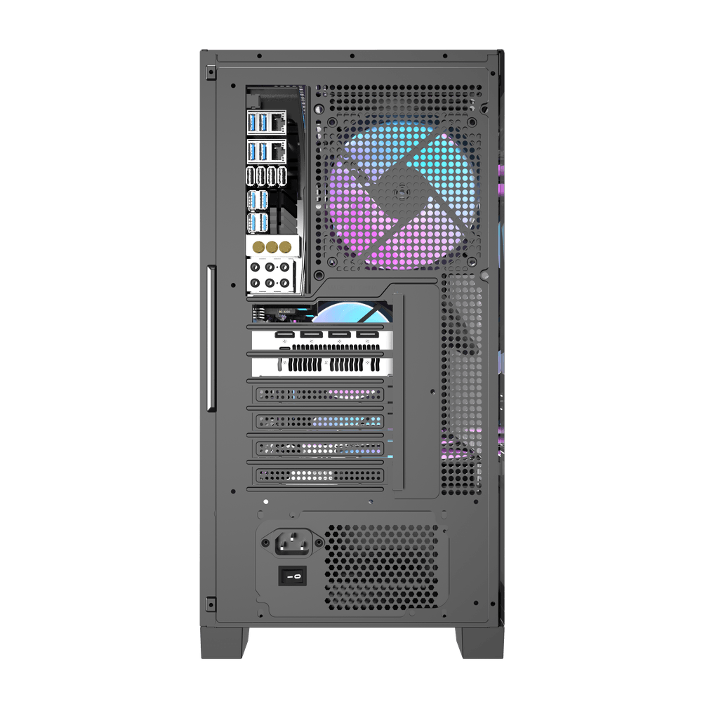 [OUTLET] Kasë Darkflash Case DRX90G, Mid-Tower, e zezë