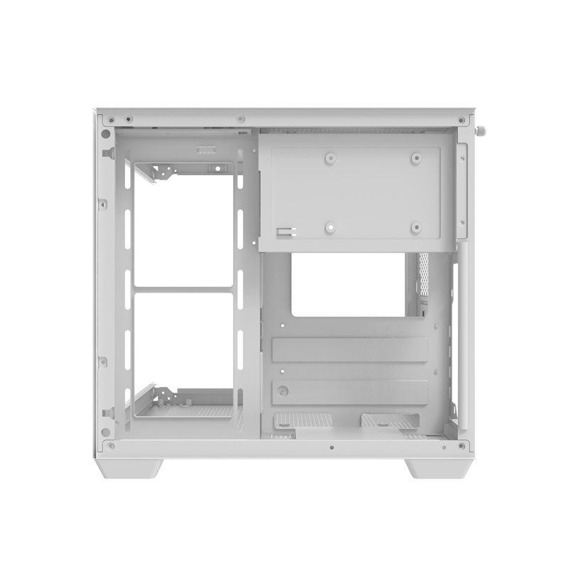 Kuti kompjuteri Darkflash C275P, M ATX, xham i temperuar, e bardhë