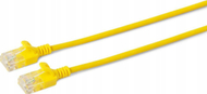 Kabllo rrjeti MicroConnect U UTP CAT6A Slim, 0.25m, RJ45, e verdhë