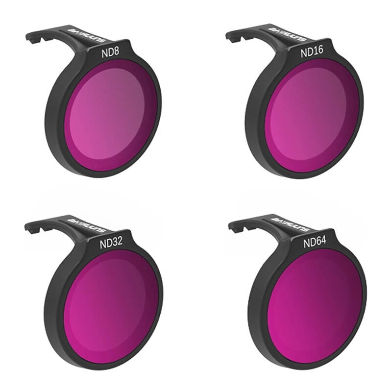 Set filtrosh ND Sunnylife për DJI Neo, ND8 ND16 ND32 ND64, 4 copë, të zinj